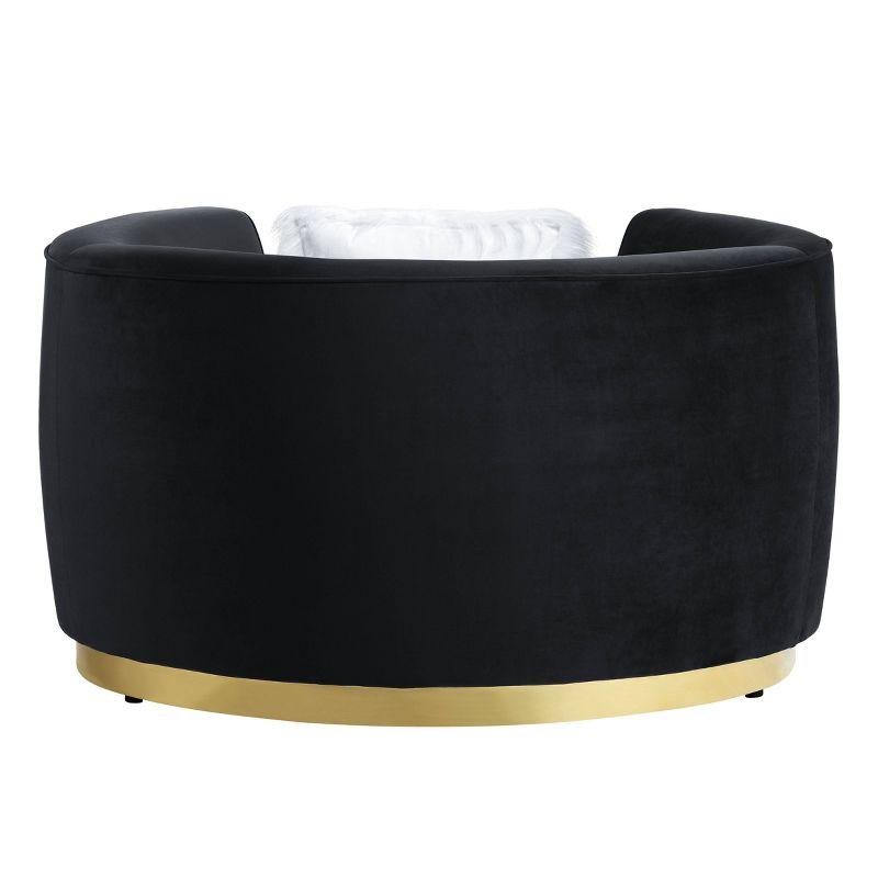 Tejster Velvet Barrel Chair