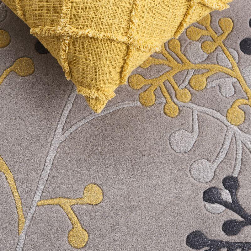 Soho SOH305 Hand Tufted Indoor Area Rug - Grey - 6'x6' - Safavieh