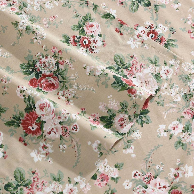 Laura Ashley Printed Cotton Percale Sheet Set