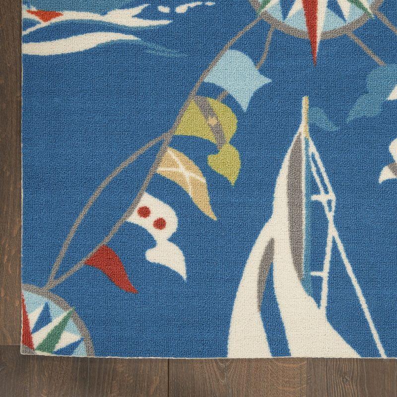 Waverly Navy Outdoor Area Rug