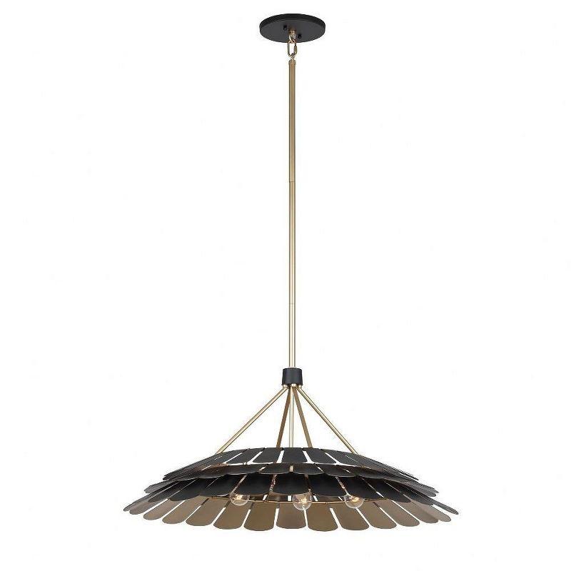 Turaco 6 - Light Black Dome Pendant