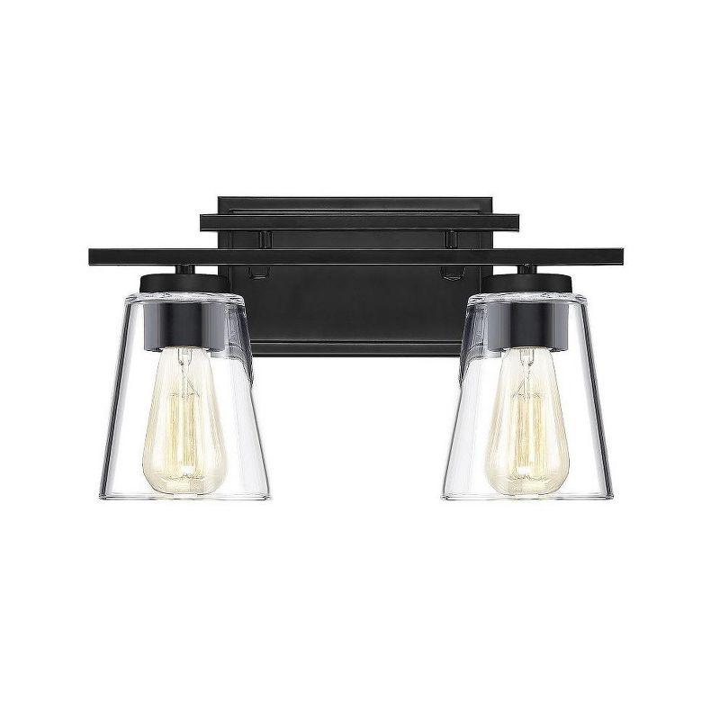 Savoy House Calhoun 2 - Light Vanity in  Black