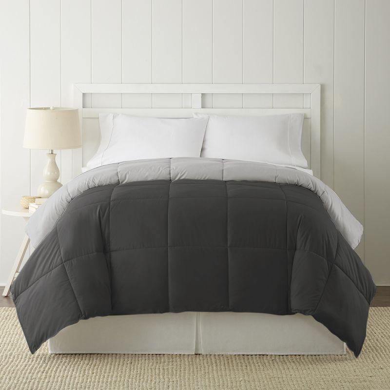 Modern Threads Modern Threads Sanctuary by PCT Down Alternative Microfiber Quilted Reversible Comforter & Duvet Insert - Soft, Comfortable Alternative to Goose Down - Bedding for All Seasons