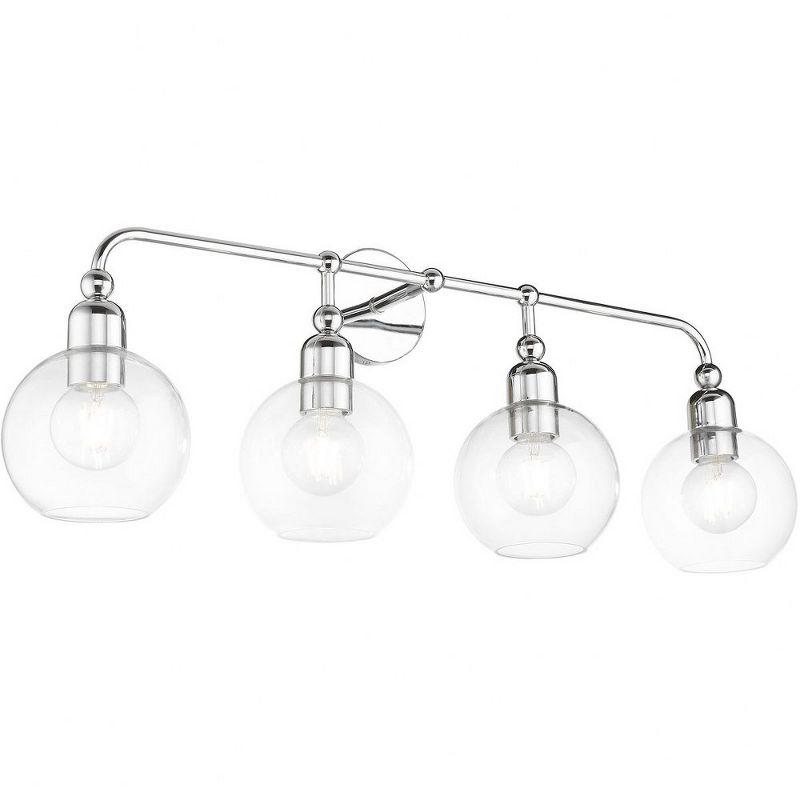 Livex Lighting Downtown 4 - Light Vanity in  Polished Chrome