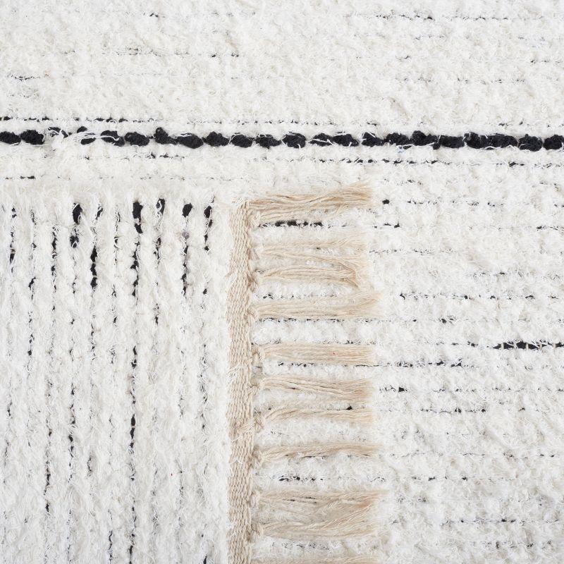 Casablanca CSB463 Hand Woven Area Rug - Ivory/Black - 3'x5' - Safavieh.