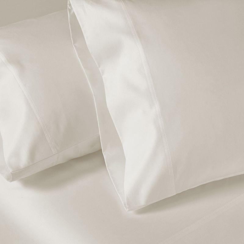 Luxury Pillowcase Set - 800 Thread Count 100% Cotton Sateen, Soft & Cooling Pillowcases by California Design Den - Ivory, Standard/Queen Pillowcases