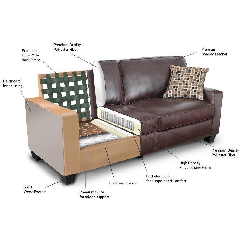 Serta Palisades Upholstered Tool-Free Assembly Square Arm 73" Sofa