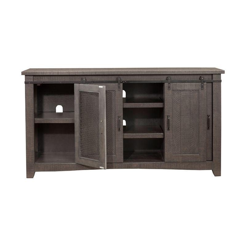 Sierra 65" Solid Wood TV Stand Gray Finish - Martin Svensson Home