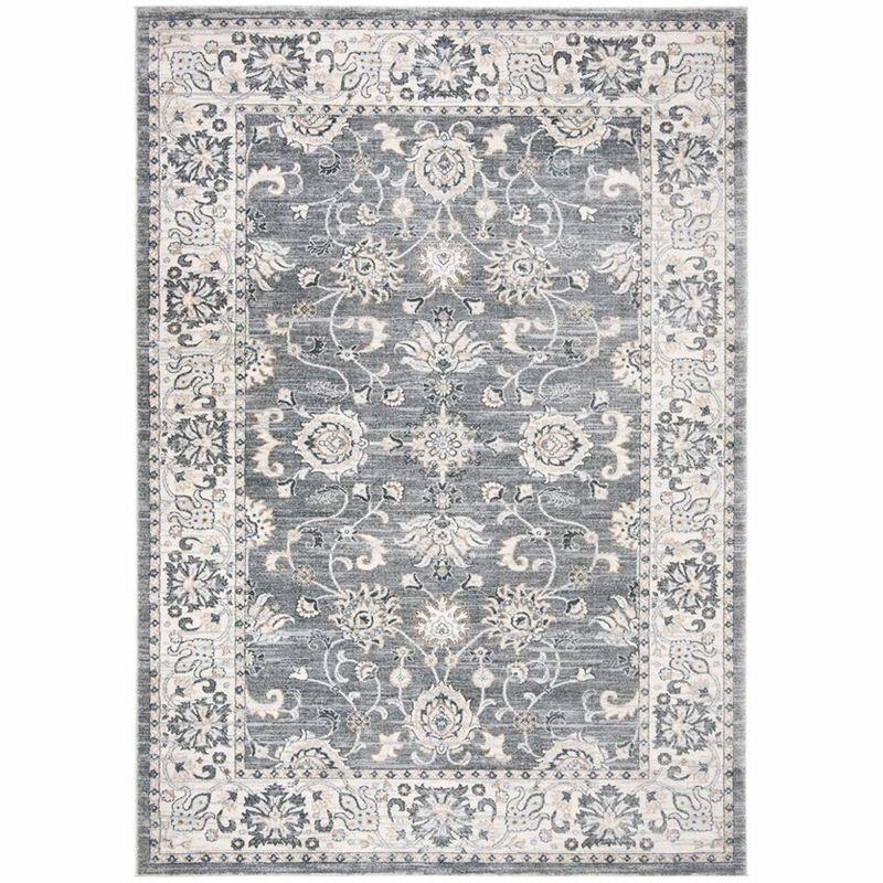 Isabella ISA940 Power Loomed Area Rug - Grey/Cream - 4'x6' - Safavieh