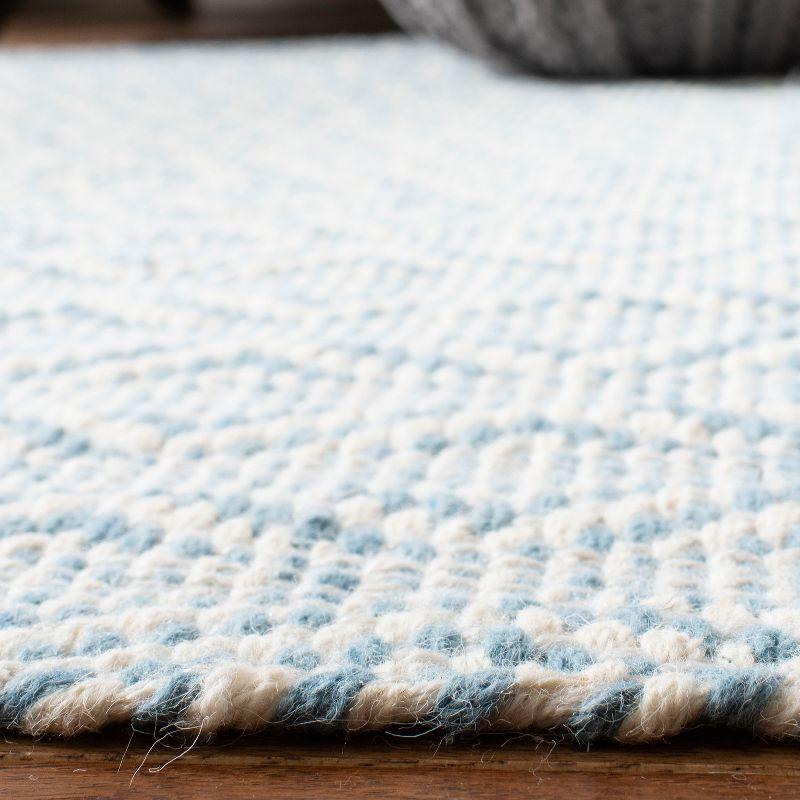 Coastal Bliss Blue Hand-Tufted Wool 8' x 10' Area Rug