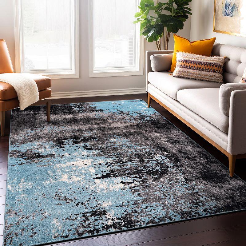 World Rug Gallery Contemporary Abstract Splash Area Rug