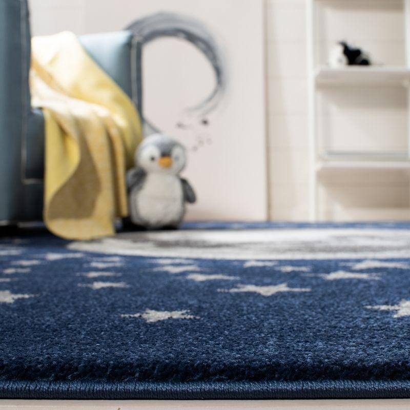 Carousel Kids CRK135 Power Loomed Area Rug - Navy/Grey - 5'3"x7'6" - Safavieh.