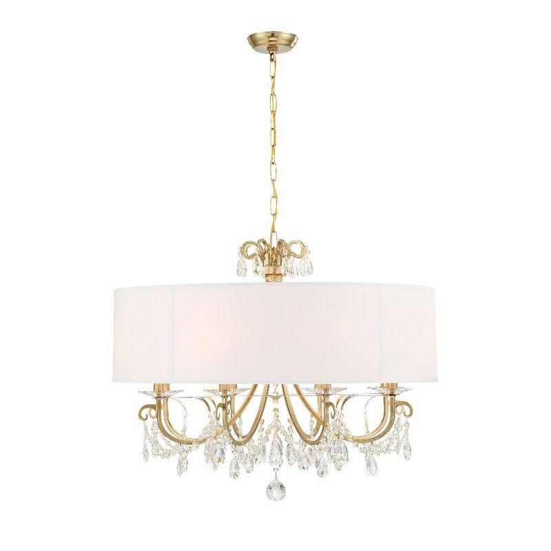 Crystorama Lighting Othello 8 - Light Chandelier in  Vibrant Gold