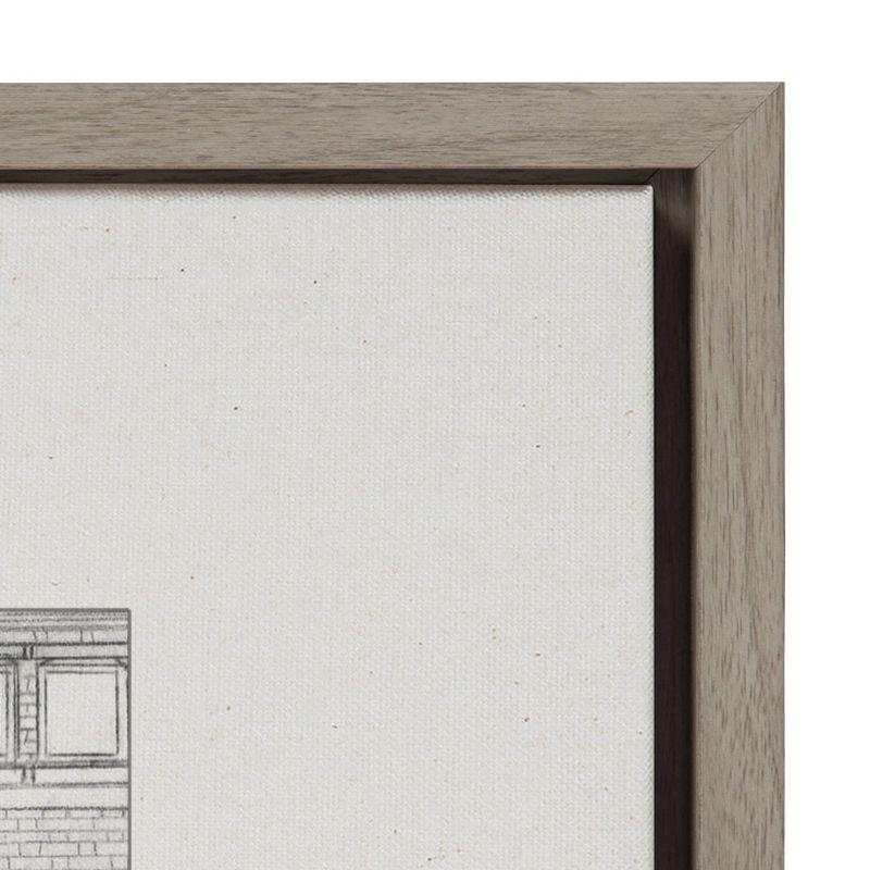 (Set of 2) 18" x 24" Sylvie Brick Building Fade 1 and 4 Canvas by Vio: Urban Wall Decor - Kate & Laurel