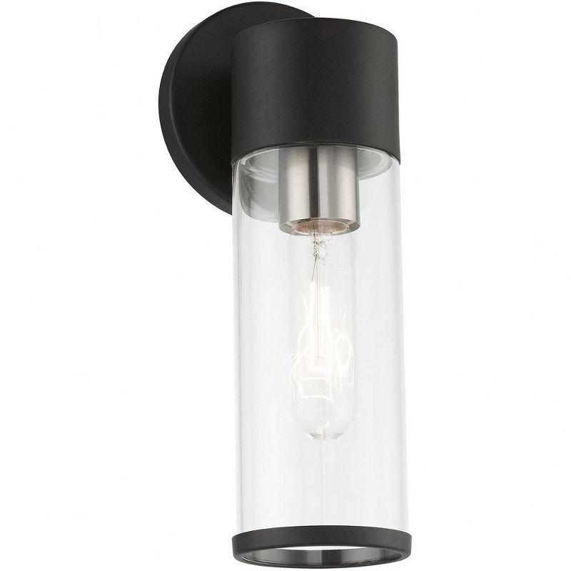 Livex Lighting Banca 1 - Light Sconce in  Black/Brushed Nickel