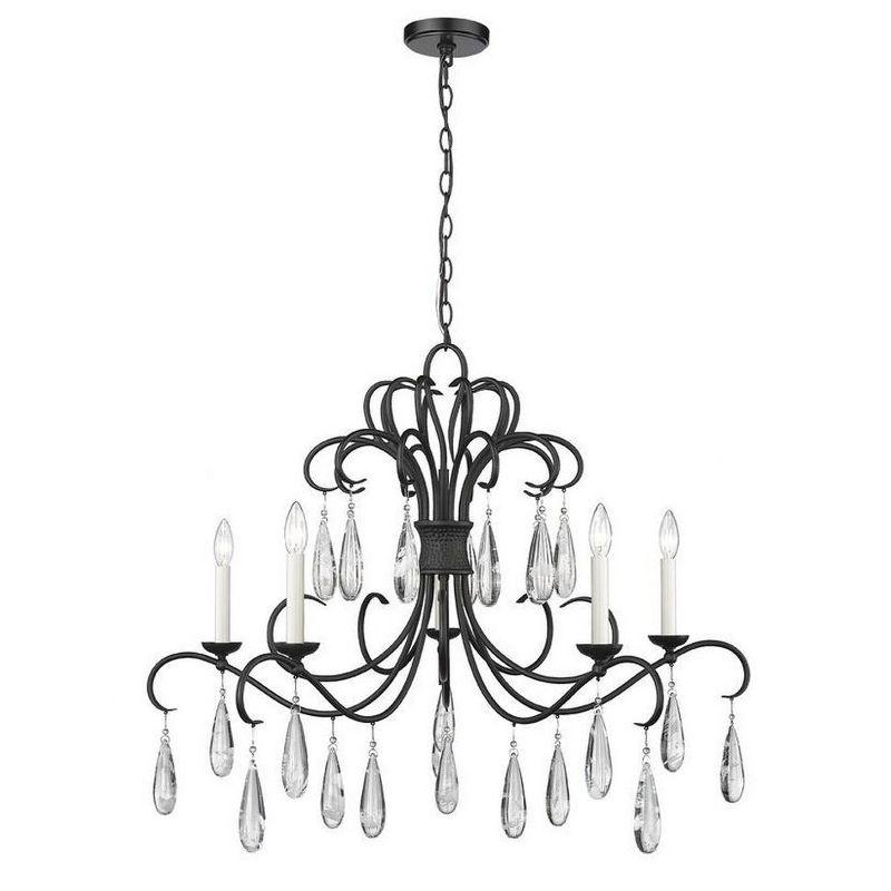Z-Lite Amara 5 - Light Chandelier in  Matte Black