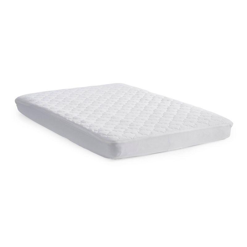 Sealy Baby Waterproof Protection Waterproof Fitted Baby Mini Crib Mattress Protector Pad, 38" x 24" - White