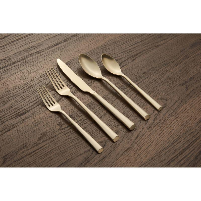 20pc Gilda Champagne Satin Flatware Set - Cambridge Silversmiths