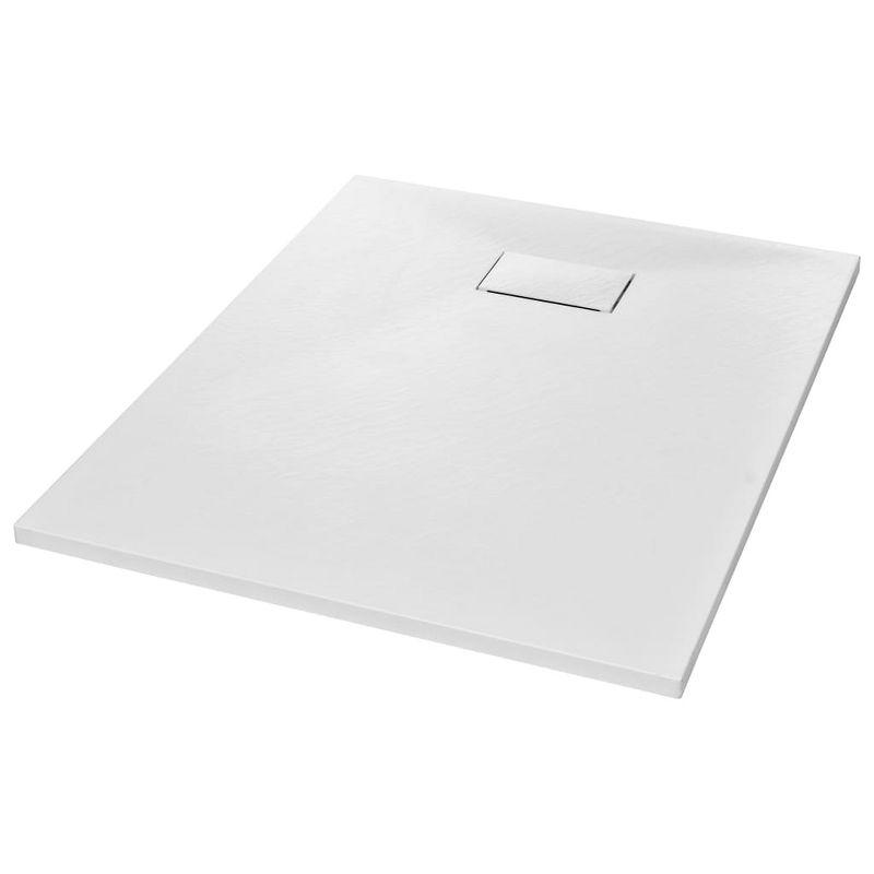 VidaXL Shower Base Pan with Center Drain Shower Tray Bath Pan SMC Rectangular