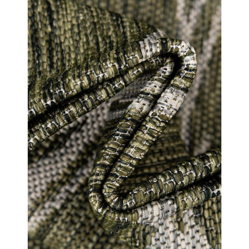 Unique Loom 5' 1 x 8' 0 Rectangle Indoor/Outdoor Botanical Green Area Rug