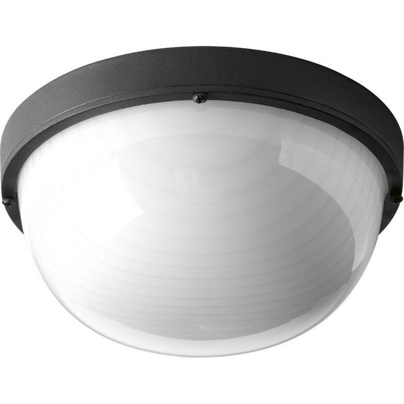 Black Aluminum 9.5" Indoor/Outdoor LED Ceiling Light