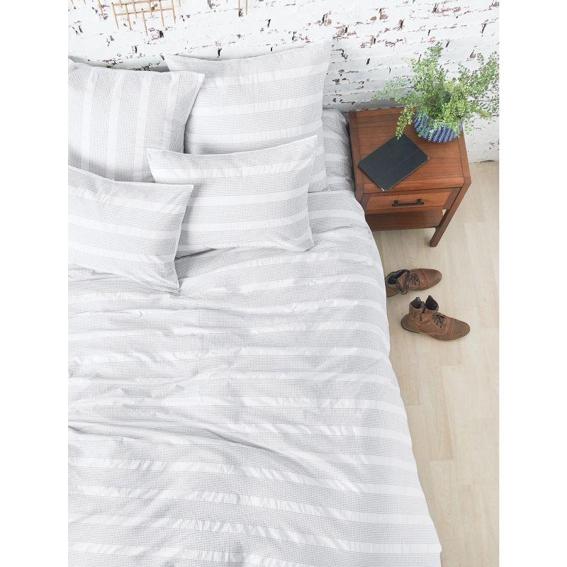 Mason Light Gray Cotton Full/Queen Bedspread Cover