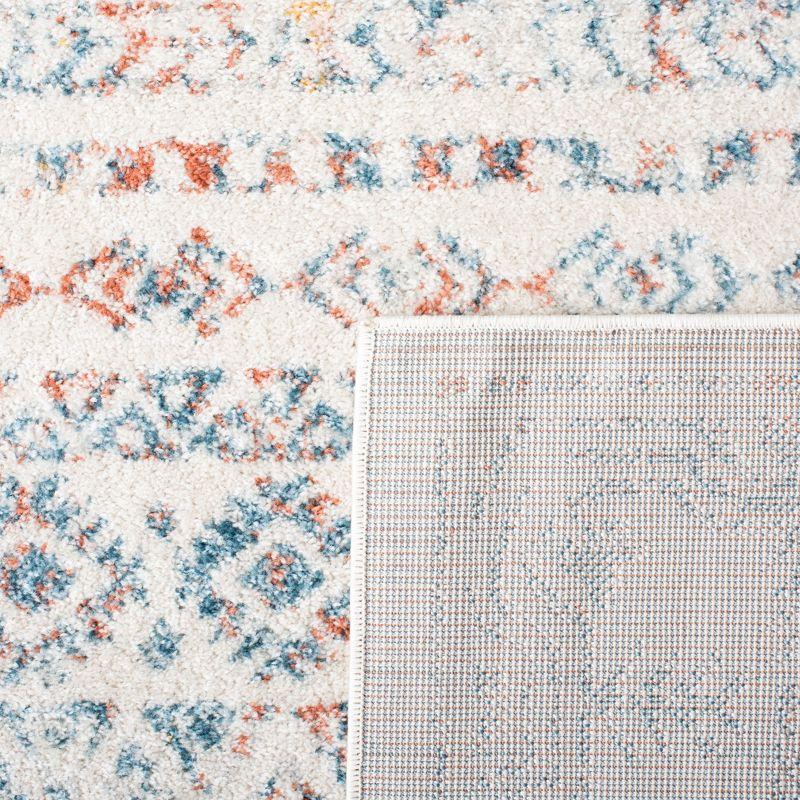 Tulum TUL271 Power Loomed Area Rug - Ivory/Rust - 4'x6' - Safavieh.