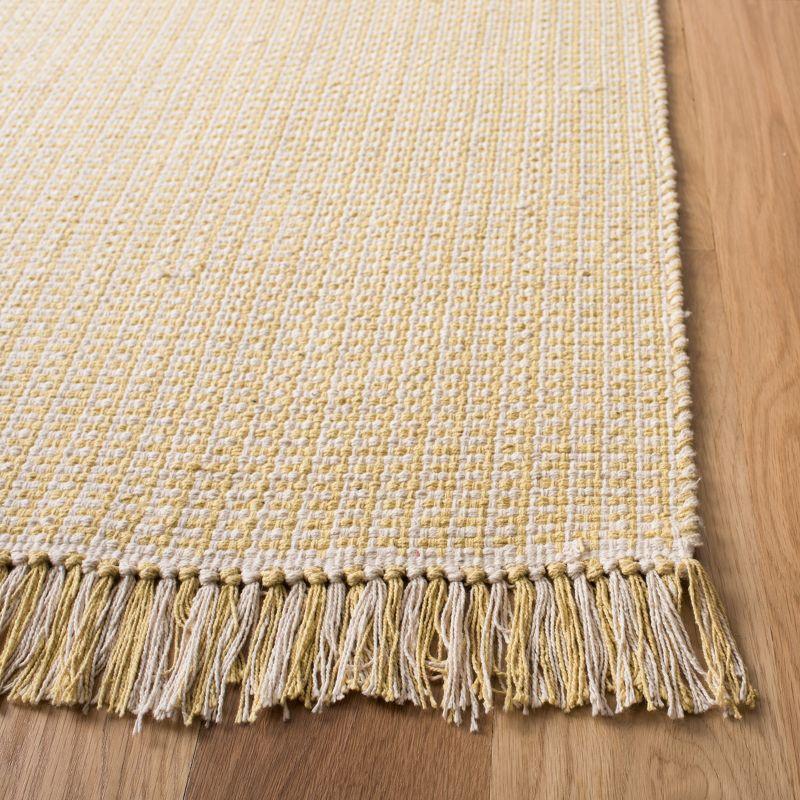 Montauk MTK340 Hand Woven Indoor Runner Rug - Ivory/Yellow - 2'3"x10' - Safavieh