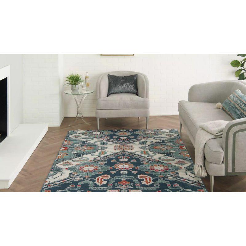 Nourison Passion Floral Geometric Indoor Rug Multicolor 3'9" x 5'9"
