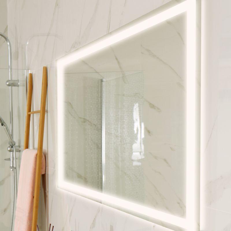 Pax Rectangular Frameless LED Bathroom Vanity Mirror