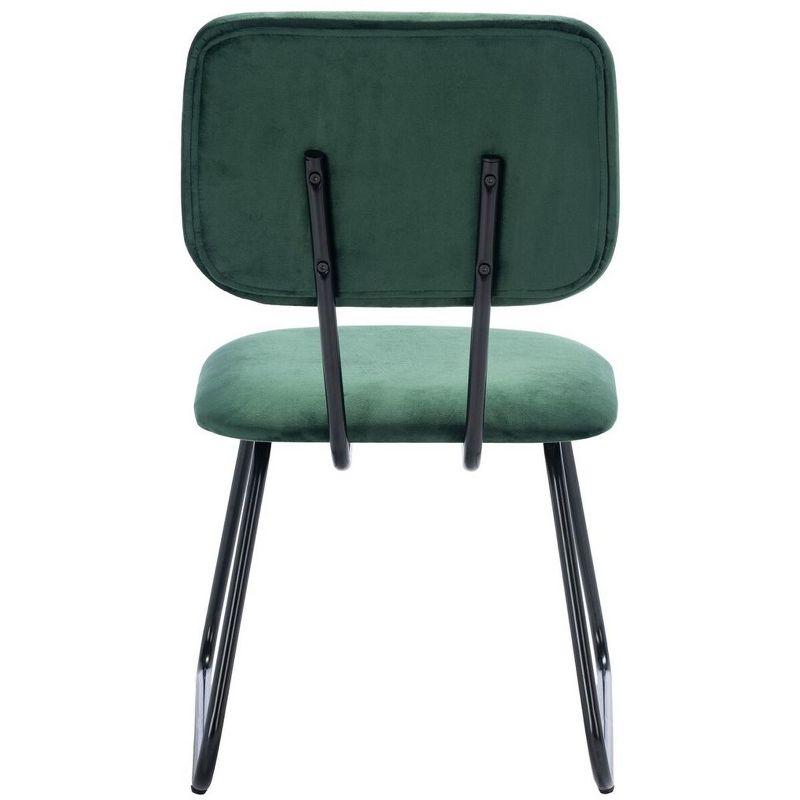 Chavelle Side Chair - ACH6205 - Set of 2 - Malachite Green/Black - Safavieh