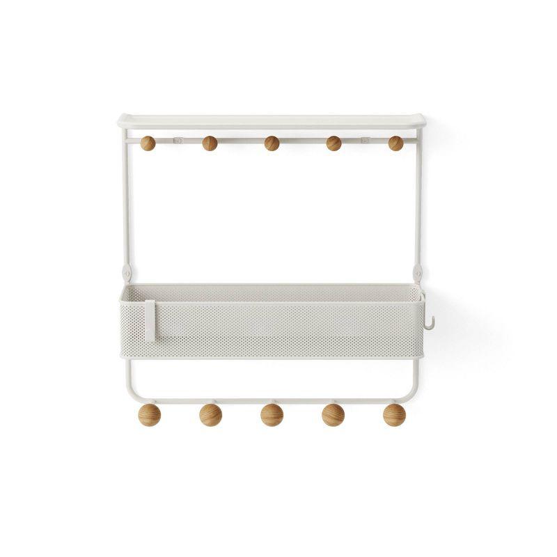 Estique Multi-Hook Wall Shelf