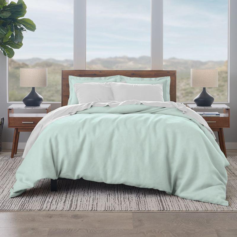 EJ Classic Premium 100% Cotton Duvet Cover Set, Breathable, Crisp, and Cool