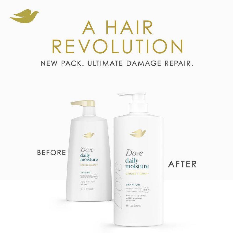 Dove Beauty Daily Moisture Hair Shampoo Pump with Hyaluronic Serum & Bio-Protein Care - 28 fl oz