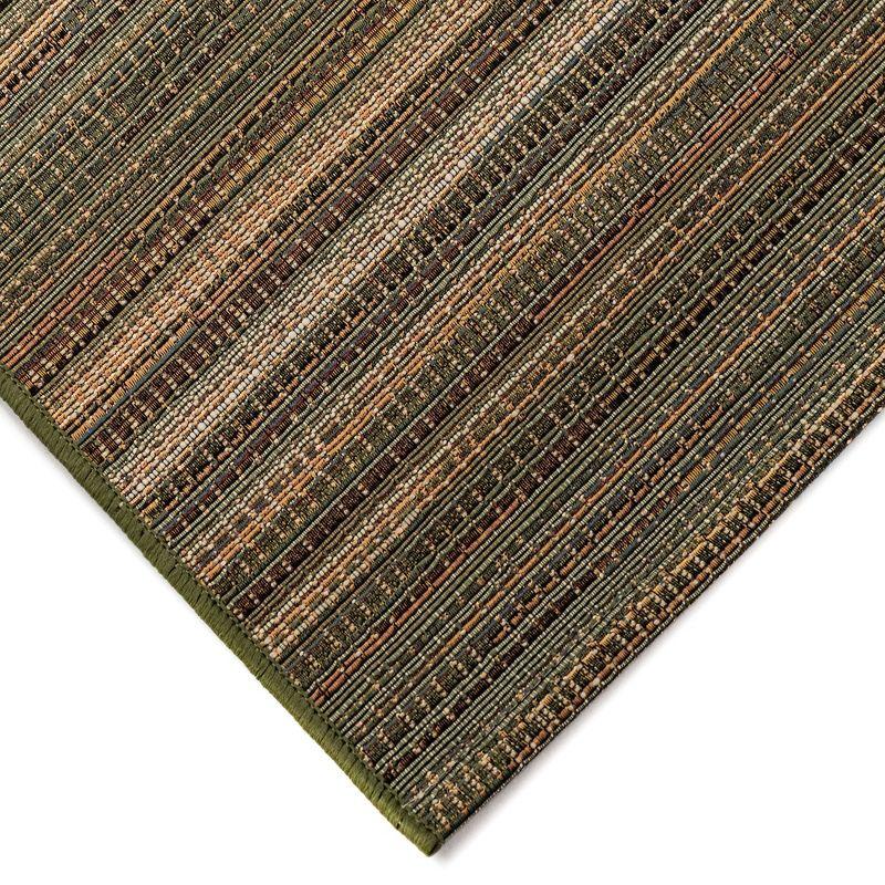 Liora Manne Marina Stripes Indoor/Outdoor Rug Green 6'6" x 9'4"