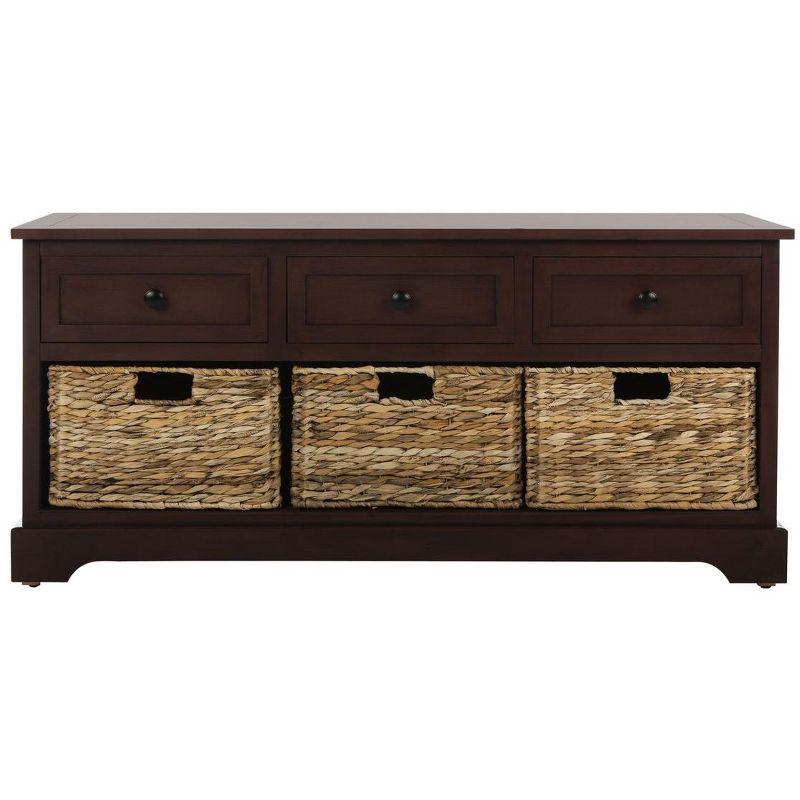Adayla Solid Wood Drawers Storage Bench