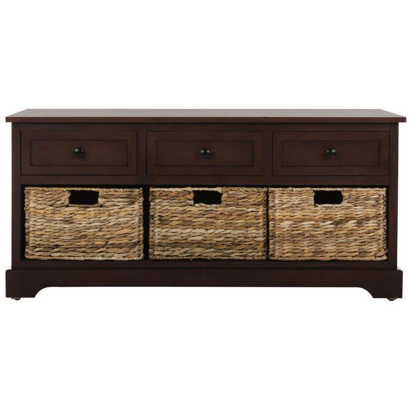 Adayla Solid Wood Drawers Storage Bench