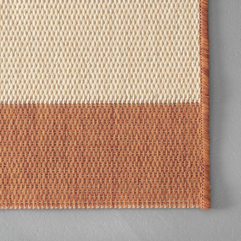 Nuloom Robin Striped 3x5 Indoor/Outdoor Accent Rug for Living Room Patio Deck Front Porch Entryway Kitchen, Terracotta/Ivory