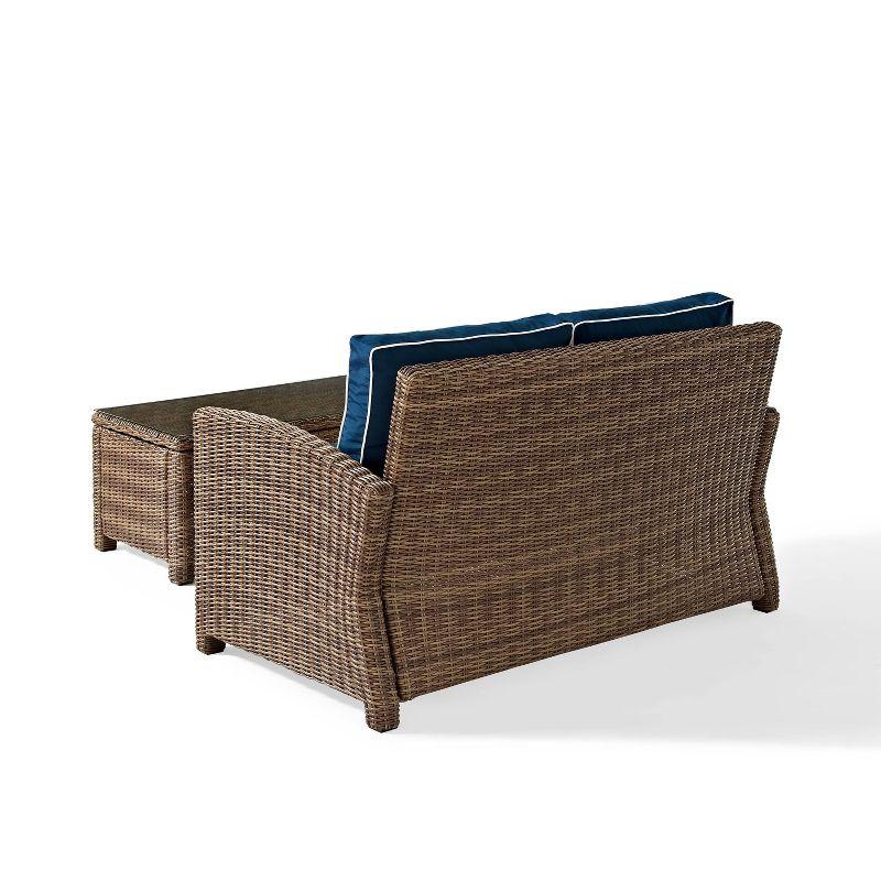 Bradenton Outdoor Wicker Sofa & Coffee Table Set - Crosley