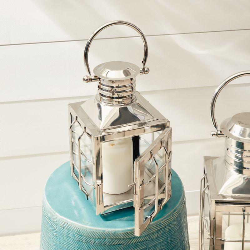 Maritime Stainless Steel Outdoor Lantern Candle Holders