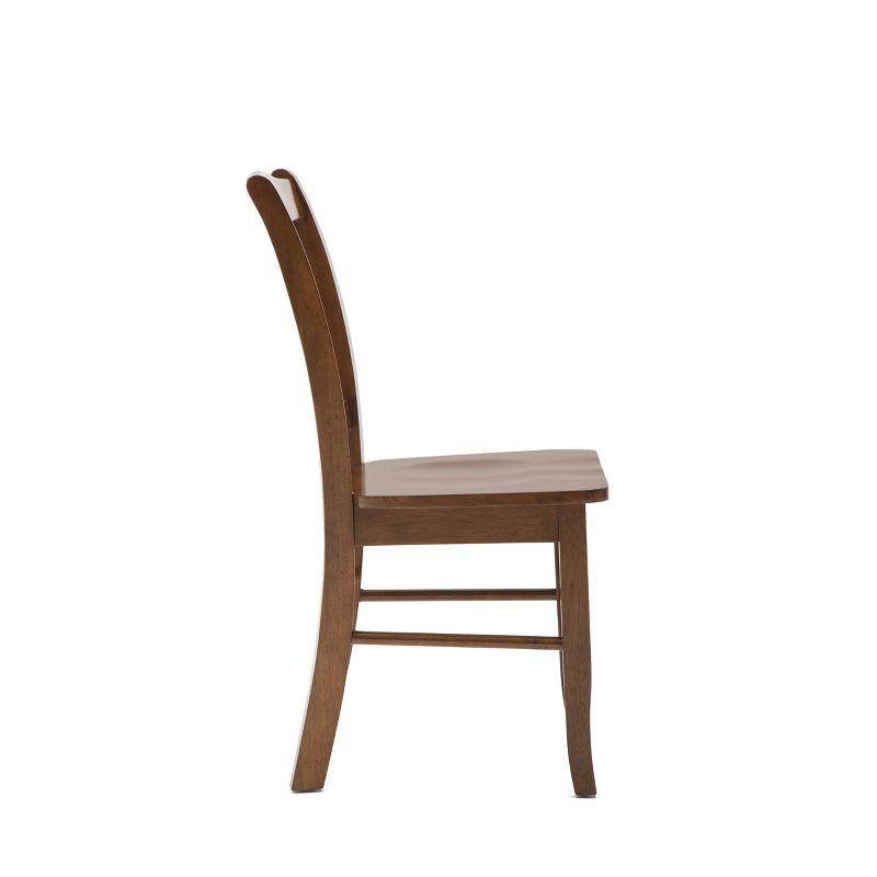 Walnut 36" Shaker Wood Dining Chairs - Set of 2