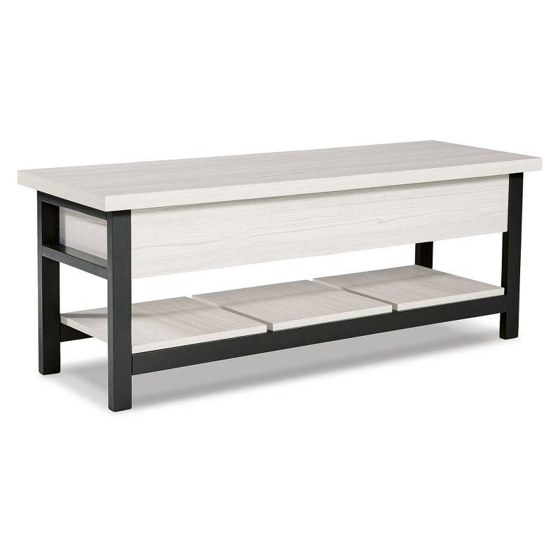 Signature Design by Ashley Casual Rhyson Storage Bench  White
