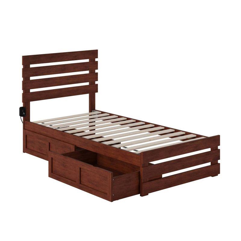 Oxford Bed with Footboard and USB Turbo Charger with 2 Drawers - AFI