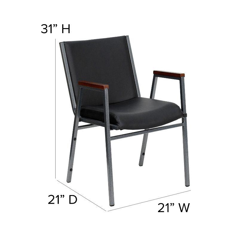 Offex Aliya Heavy Duty Stack Chair with Arms