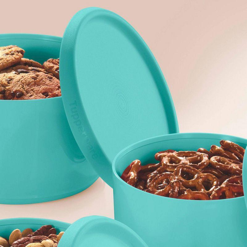Tupperware 6pc (set of 3) Serve and Store Food Storage Canister Set Blue