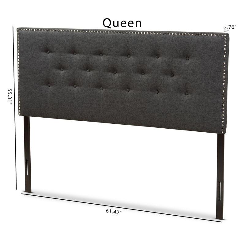 Windsor Modern And Contemporary Fabric Headboard - Baxton Studio