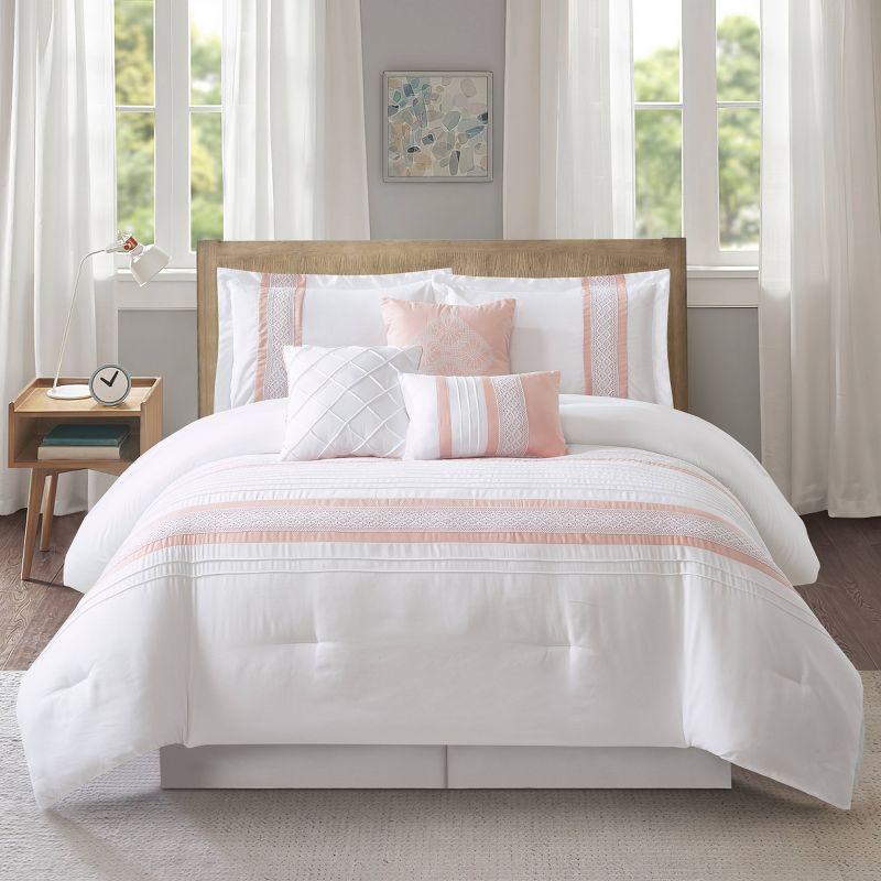 Durango 7 Piece Striped & Soft Comforter Set