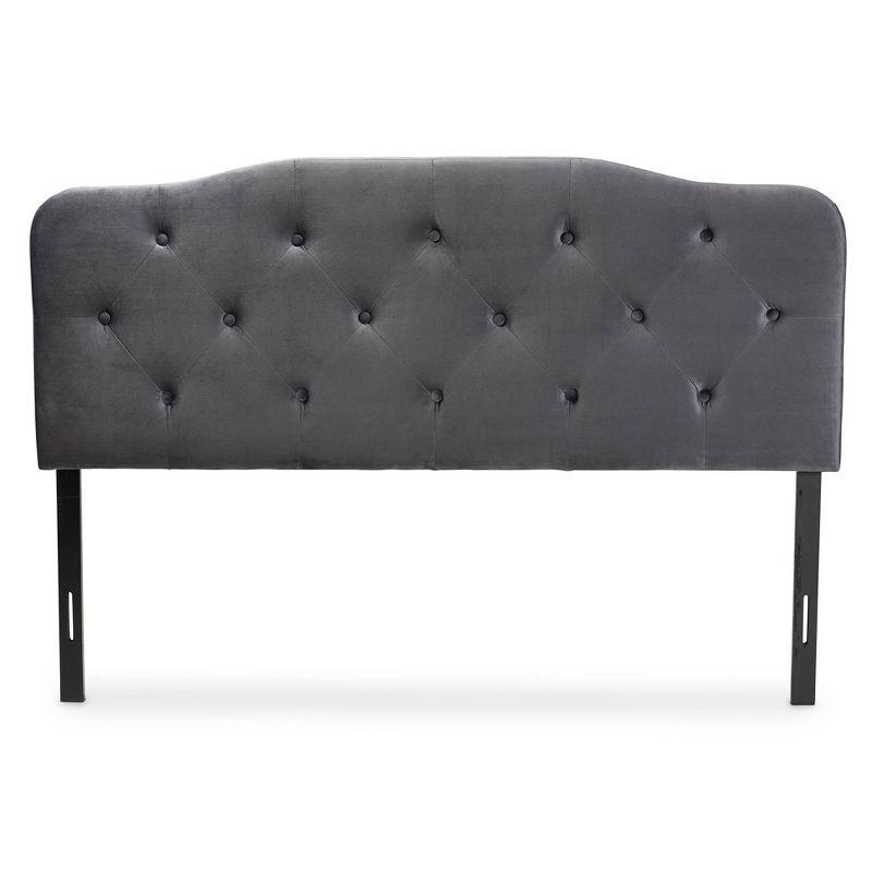 Gregory Velvet Fabric Upholstered Headboard - Baxton Studio