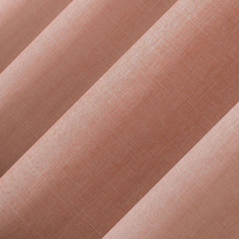 Rosewater Pink Sheer Tab Top Curtain Panel