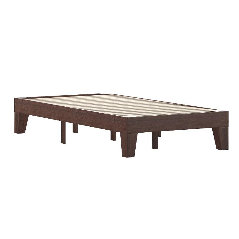 Flash Furniture Evelyn Solid Wood Platform Bed with Wooden Support Slats, No Box Spring Required